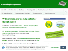 Tablet Screenshot of klosterbauer.de